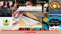 Read  Write from the Heart  Unleashing the Power of Your Creativity PDF Free