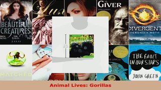 Read  Animal Lives Gorillas Ebook Free