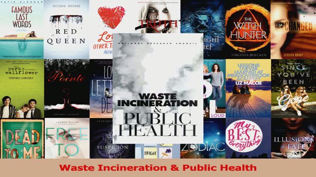Waste Incineration Public Health Read Online