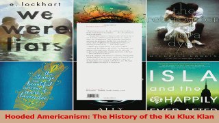 PDF Download  Hooded Americanism The History of the Ku Klux Klan Read Online