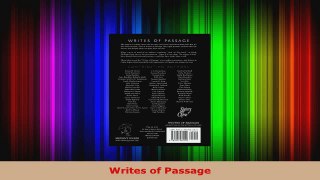 Read  Writes of Passage Ebook Free