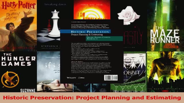 PDF Download Historic Preservation Project Planning and Estimating Read Online