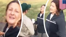 Islamophobia: nutjob verbally attacks two muslims praying in California park