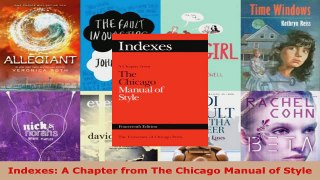 Read  Indexes A Chapter from The Chicago Manual of Style EBooks Online