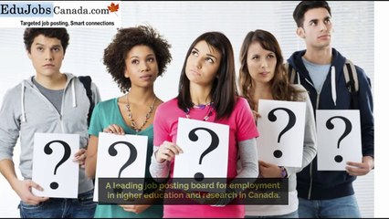 Jobs In Higher Education In Canada - Edujobscanada.com