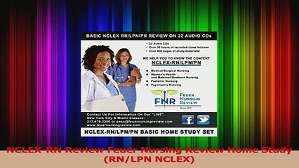 NCLEXRN Review Feuer Nursing Review Home Study RNLPN NCLEX Download