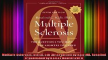 Multiple Sclerosis 5th Ed 5th fifth Edition by Kalb MD Rosalind C published by Demos