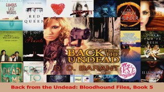 Read  Back from the Undead Bloodhound Files Book 5 PDF Free
