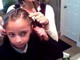 how to cornrow up into a ponytail with box braids in the back Hair Style Full HD ★ tutorial step by step ★