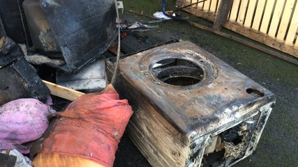 Incendie dans une maison