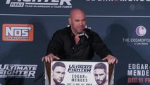 UFC president Dana White addresses media after The Ultimate Fighter 22 finale