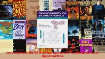 Developability of Biotherapeutics Computational Approaches PDF