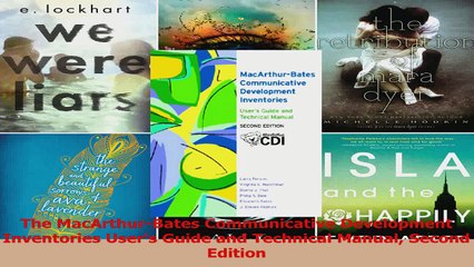 Download  The MacArthurBates Communicative Development Inventories Users Guide and Technical Ebook Free