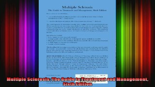 Multiple Sclerosis The Guide to Treatment and Management Sixth Edition