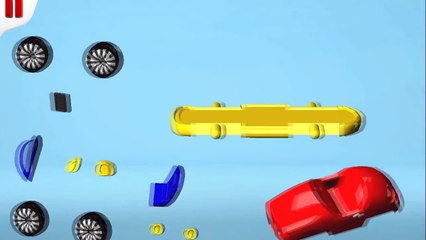 Çizgi film 3D Yap Oyna (Build and Play) Spor araba (cabrio) Спортивная машинка