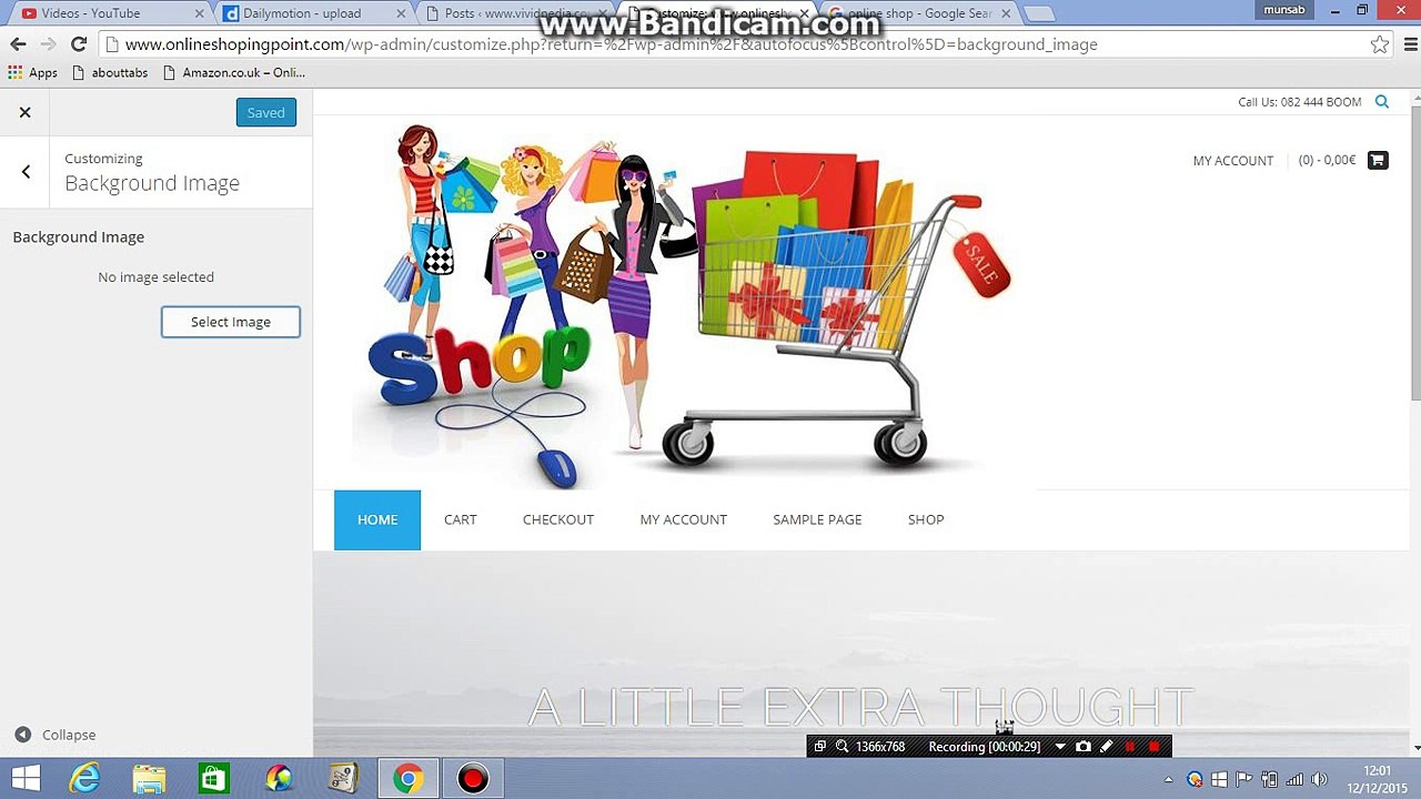 How to add own background  image in to wordpress site or blog