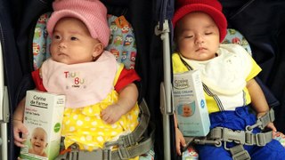 3 Month Old Twin Babies First Midnight Shopping
