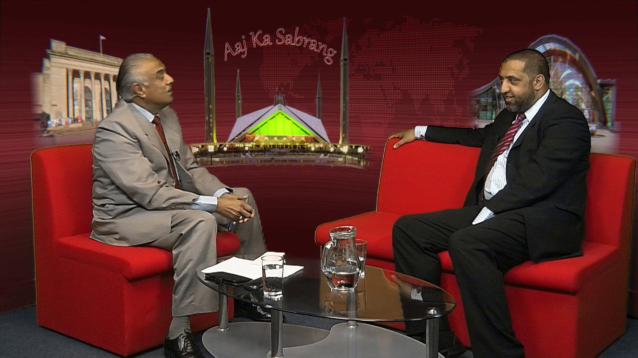 Jawaid Qazi with Cllr Ibrar Hussain Sheffield City Council in Aaj Ka Sabrang on Sheffield Live TV S/Yorkshire UK