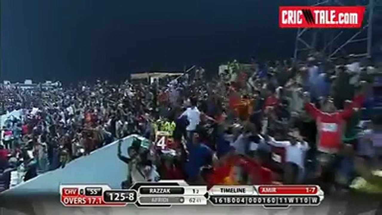 Beautiful wicket of Shahid Afridi