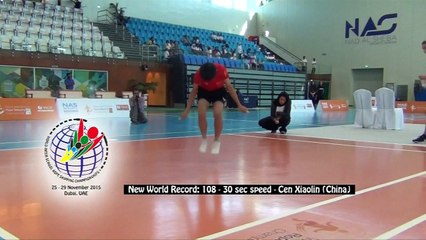 Schoolboy breaks skipping world record