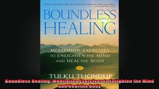 Boundless Healing Meditation Exercises to Enlighten the Mind and Heal the Body