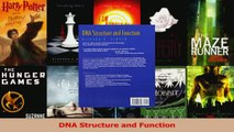 Read  DNA Structure and Function Ebook Free