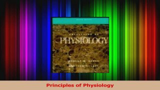 Read  Principles of Physiology Ebook Free