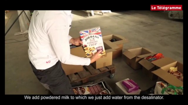 Trophée Jules Verne. Idec Sport : la nourriture, toute une organisation