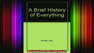 A Brief History of Everything