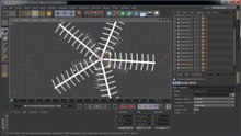 Cinema 4D Christmas Tree modeling-002