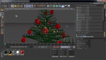 Cinema 4D Christmas Tree modeling-006