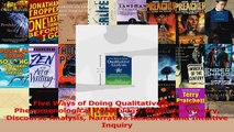 Five Ways of Doing Qualitative Analysis Phenomenological Psychology Grounded Theory Download