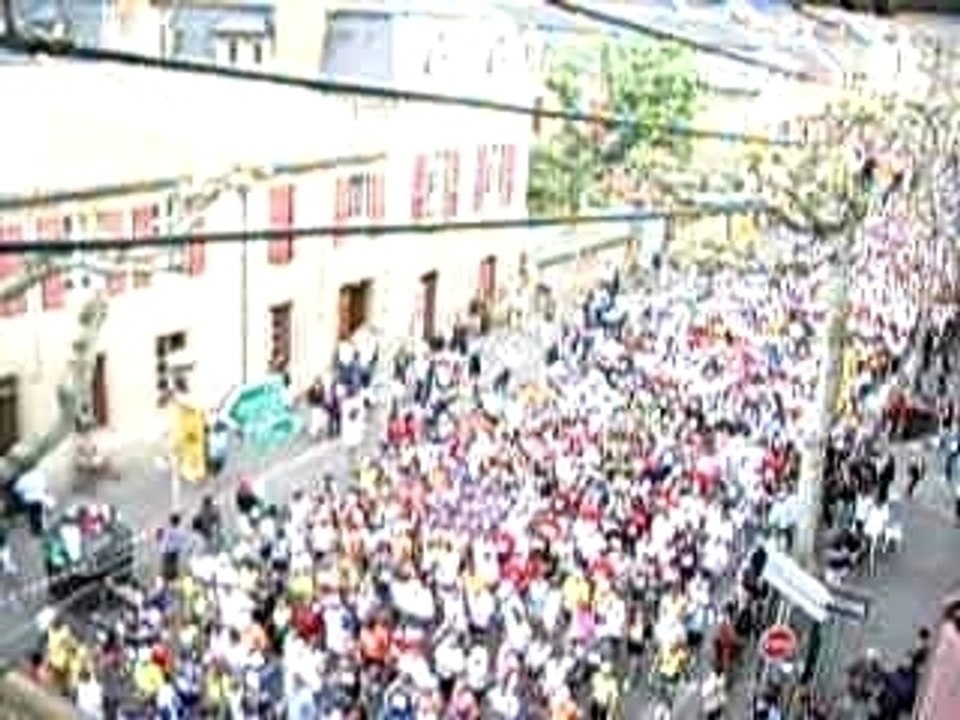 Course du viaduc Millau-départ