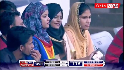 Asher Zaidi 4 Wickets in BPL 1st Semi Final 2015