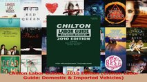 PDF Download  Chilton Labor Guides 2010 Edition Chilton Labor Guide Domestic  Imported Vehicles PDF Online