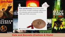Read  Hats and Bonnets Fashion  Style Ebook Free