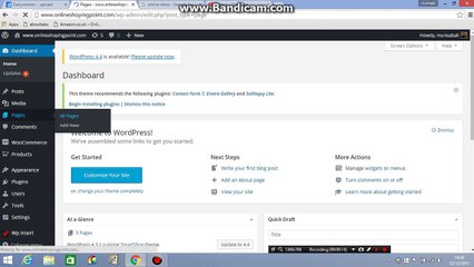 How to create wordpress new page