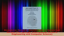PDF Download  Biometrics Personal Identification in Networked Society The Springer International Download Online