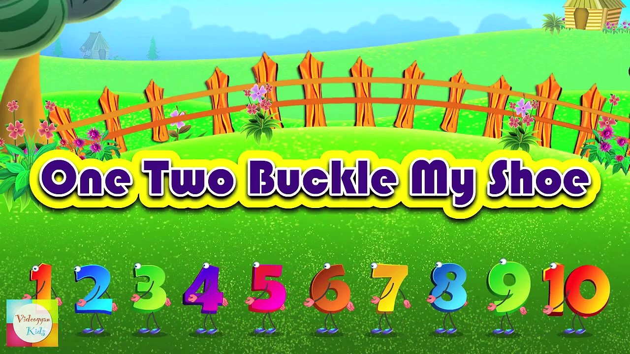 One Two Buckle My Shoe Nursery Rhyme - Number Song For Children