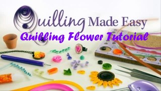 Quilling Made Easy %23 How to make Beautiful Pink Flower using Paper -Paper Quilling Art_60