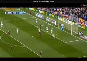 Lionel Messi Super Goal Barcelona 1-0 Deportivo La Coruna 12-12-2015
