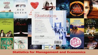 PDF Download  Statistics for Management and Economics PDF Full Ebook