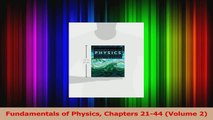 Fundamentals of Physics Chapters 2144 Volume 2 PDF