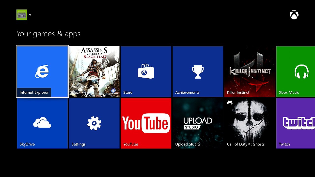 Xbox One UI Overview - Original
