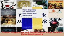 Protein Sequencing and Identification Using Tandem Mass Spectrometry PDF
