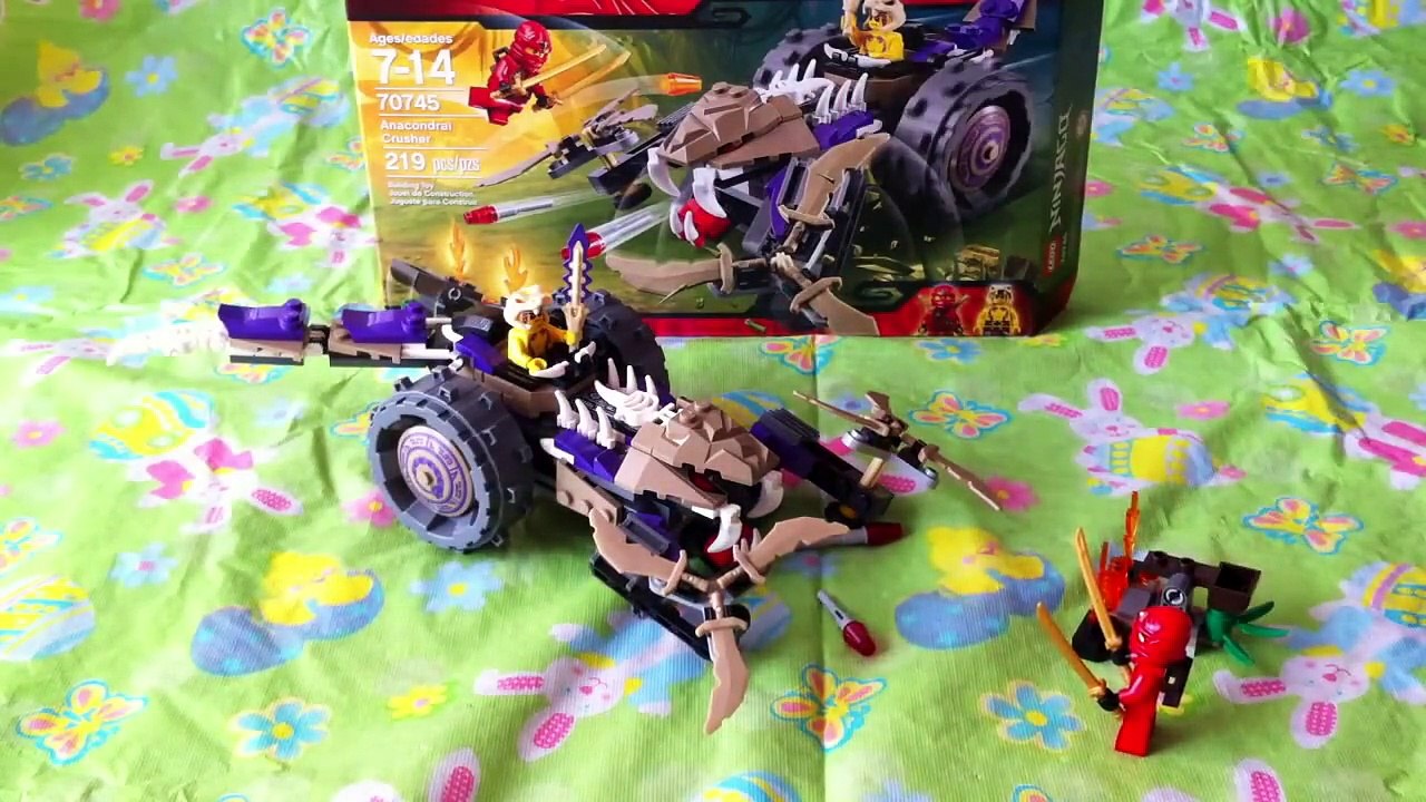 Complete LEGO Ninjago Masters of Spinjitsu Anacondrai Crusher Building Toy with Ninja Kai
