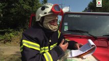 Morbihan: Feu de Foret le Drone aide les Sapeurs-Pompiers - Paris Bretagne Télé