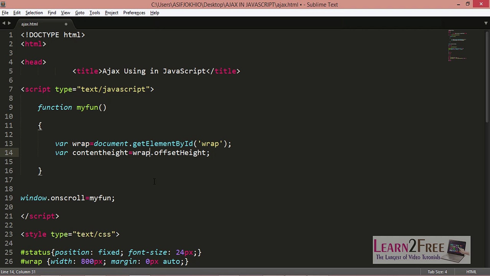 Ajax Usage in JavaScript Tutorial in Urdu