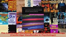 The Cambridge Handbook of Acculturation Psychology Cambridge Handbooks in Psychology Download