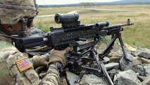 Its Raining Bullets ! US Paratroopers Firing the Great M240l Machine Gun